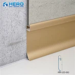 Rodapié de aluminio LED